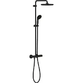GROHE Vitalio Start opbouw regendoucheset thermostatische kraan Mat Zwart