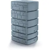 Prosperplast Regenton Stone Tower 500 liter – Grijs | Steen effect Muur regenton