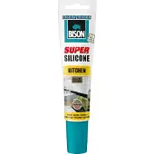Bison Siliconenkit Super Silicone Kitchen - Transparant - Schimmelwerend - 150ml