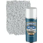 Hammerite metaallak spuitbus zilvergrijs hamerslag 400 ml
