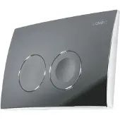 Geberit Delta 21 bedieningsplaat 24,6x16,4 cm Chroom