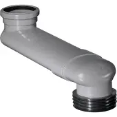 Geberit verstelbare sprongbocht lengte 14,5-34,5cm hoog 7cm