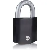 Yale Hangslot RVS zware uitvoering 63 mm zwart