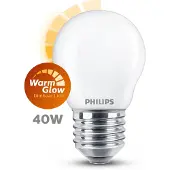 Philips 6x LED lamp E27 | Kogel P45 | WarmGlow | Mat | 2200-2700K | 3.4W (40W)