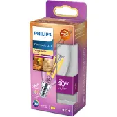Philips LED Kaars Transparant 40W E14 Dimbaar Warm Wit Licht