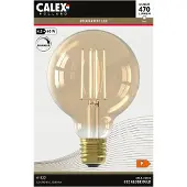 Calex 6x LED lamp E27 | Globe G95 | Filament | Goud | 2100K | Dimbaar | 4.5W (40W)