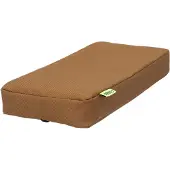 Dresco Bagagedragerkussen – Comfortabel - Bruin – Afmeting 32x15x5cm – Montage met tie-wraps – Rits in hoes