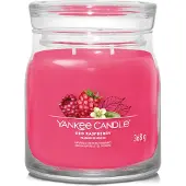 Yankee candle 4x Geurkaars Medium Jar Red Raspberry Signature 368 Gr