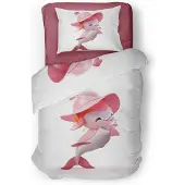 Eleganzzz Kinder Dekbedovertrek Micropercal Jingel - pink 140x200/220cm