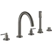 GROHE Atrio 5-gats badrandcombinatiehard graphite geborsteld 29407AL0