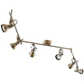 LINDBY - Perseas 6 LED Plafondlamp Antique Brass