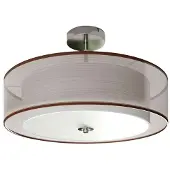 LINDBY Plafondlampe , Pikka, dimbare, Roestbruin, Woonkamer, Stof, Modern