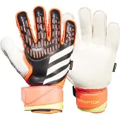Adidas Predator Match Fingersave Keepershandschoenen Zwart Felrood Wit Geel