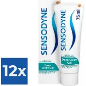Sensodyne Tandpasta Deep Clean Gel 75 ml - Voordeelverpakking 12 stuks