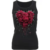 Spiral - Gothic Top - Bleeding Heart - S tot XXL - voor Vrouwen - zwart | Maat M