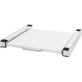 ML-Design Tussenplank Cate uittrekbaar | staal wit 60x60x7 cm badkamermeubels | NADUVI