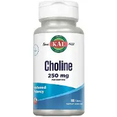 Kal Choline 250mg 100 Tablets Transparant