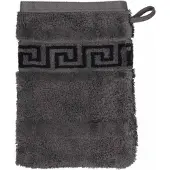 Cawö Washandje Noblesse Duo Reversible Anthracite (Set van 6)