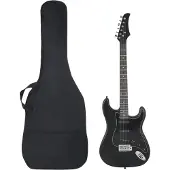 vidaXL Gitaar voor beginners elektrisch met tas 4/4 39" zwart