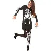 Vegaoo - Halloween skeletkostuum voor vrouwen