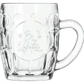Libbey Gegraveerde Bierpul 55cl Be my valentine - valentijnsdag - valentijn