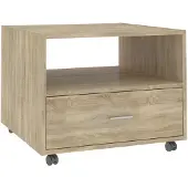 vidaXL Salontafel Sonoma-eik, 55x55x40 cm, houtvezel