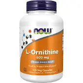 Now , L-Ornithine, 500 mg, 120 Veg Kapsules