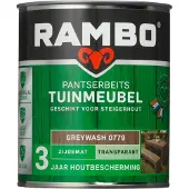 Rambo Pantserbeits Tuinmeubel Zijdeglans Transparant Greywash 0779 750 ML