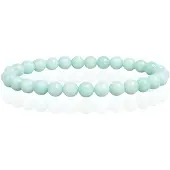 Memphis 6mm Natuursteen Armband - Green Jade