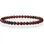 Memphis Natuursteen Armband - 4mm Swan