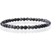 Memphis Natuursteen Armband - 4mm Snowflake