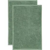 Cawö Gastendoek Pure Uni Sage (Set van 6)
