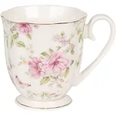 Clayre & Eef Roze Mok 11*8*9 cm / 200 ml 6CEMU0059