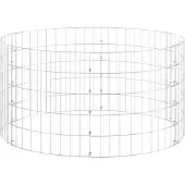 vidaXL Compostbak Ø100x50 cm gegalvaniseerd staal