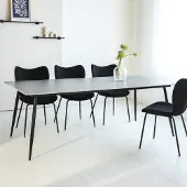 Dimehouse Eettafel Jules 230x100 cm marmerlook grijs