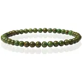 Memphis Natuursteen Armband - 4mm Green Jade