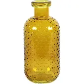 Tom vaas Missy 11 x 24,5 cm glas mosterdgeel