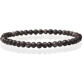 Memphis Natuursteen Armband - 4mm Black Malachite