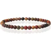 Memphis Natuursteen Armband - 4mm Flower Agate