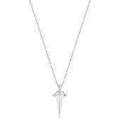 Ania Haie AH N053-03H Polished Punk Dames Ketting - Collier - Sieraad - Schakelketting - Zilver - 925 Zilver - Anker - 5 mm breed - 50 cm lang