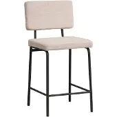 Naber GmbH (Tablon) Scandinavische barkruk Espen beige gerecyclede stof 64-77 cm
