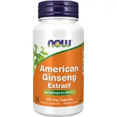 Now Amerikaanse Ginseng Extract (100 Capsules) - kruiden-en-planten, ginseng - ginseng - ginseng