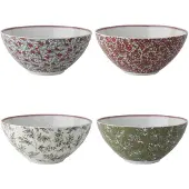Laura Ashley Giftset 4 Kommen 16 cm