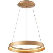 Steinhauer Strakke hanglamp Ringlux goud Ø 60cm