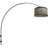 Steinhauer Wandlamp Sparkled Light Zwart Met BambØ