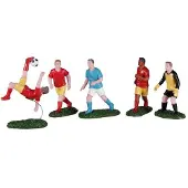 Lemax Playing soccer set of 5 kerstfiguur