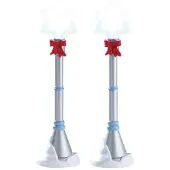 Lemax Kerstfiguur Snowflake lamp post set of 2 b/o 4.5v