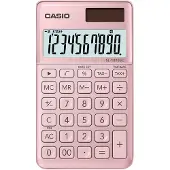 Casio SL-1000SC Zakrekenmachine Roze Aantal displayposities: 10 werkt op zonne-energie, werkt op batterijen (b x h x d) 71 x 9 x 120 mm