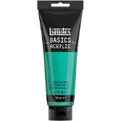 LIQUITEX 88700233 Basics Acrylverf Bright Aqua Green – 250 ml | Kunstenaars Acrylverf | Middelmatige Viscositeit | Lichtechte Kleur voor Schilderen & Canvas