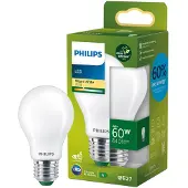 Philips filamentlamp LED A60 E27 mat - 840 lm - 2700 K